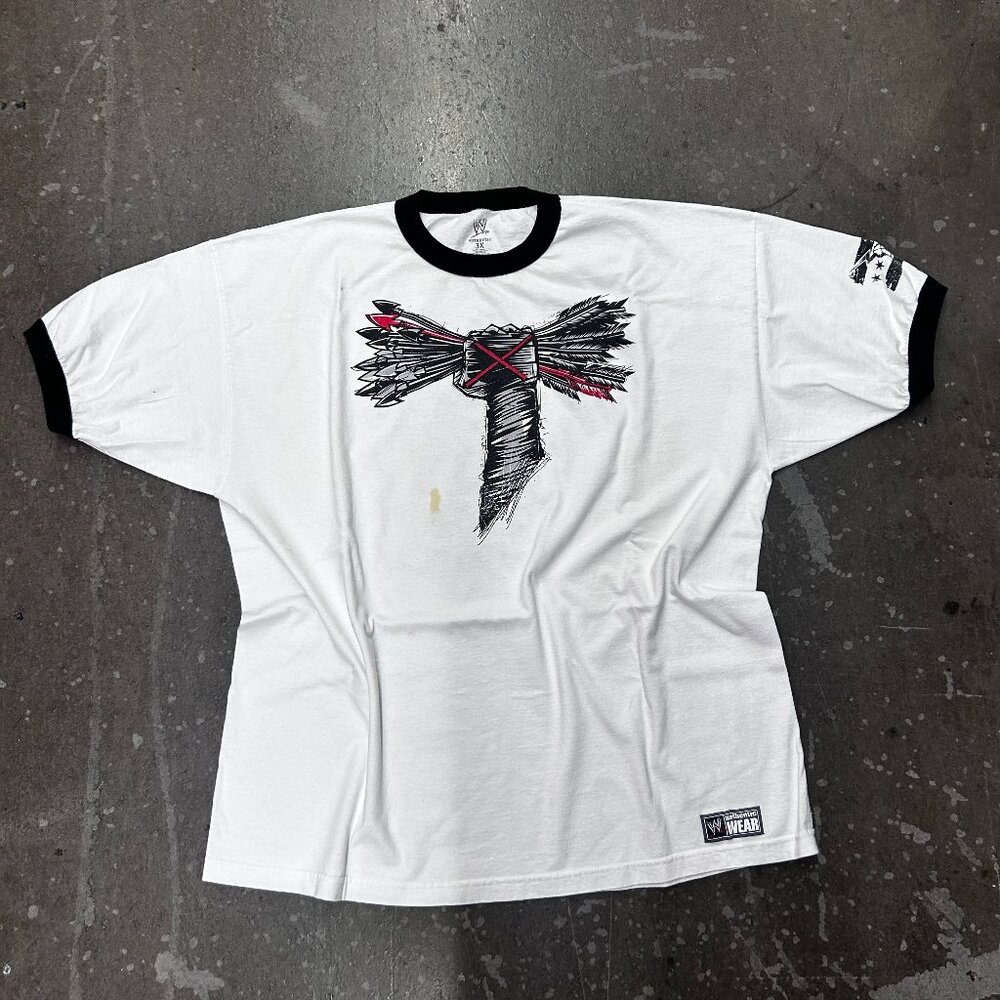 WWE “Best Since Day One” Graphic Ringer T-Shirt Mens 3XL White Wrestling Tee